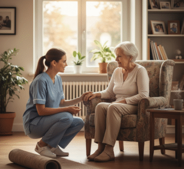 Prévention des Chutes à Domicile : Le Rôle Essentiel des Soins Infirmiers pour la Sécurité des Seniors