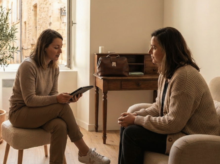 Soin infirmier technique réalisé au cabinet à Aix-en-Provence.