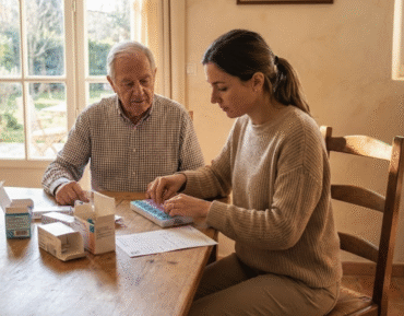 Préparation du pilulier et surveillance des médicaments à Aix-en-Provence