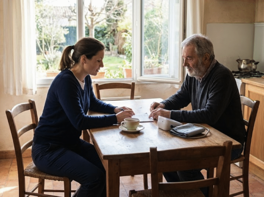 Soin infirmier technique réalisé au cabinet à Aix-en-Provence.