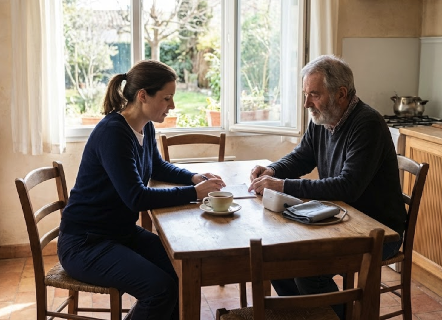 Soin infirmier technique réalisé au cabinet à Aix-en-Provence.